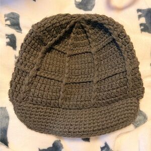 Cozy COAL dark olive green women’s Knit Beanie with brim